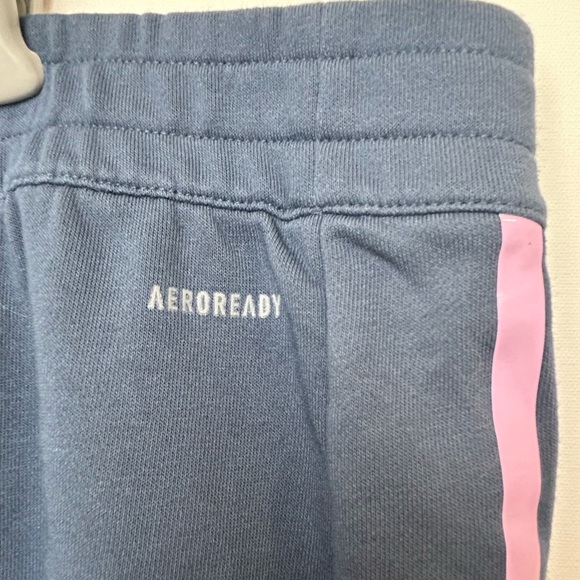Adidas AEROREADY Skort 2XL Navy Blue w/ Lavender Pink Stripes | Athletic - Picture 5 of 6